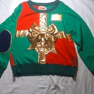 🔥🤶🤶TIPSEY ELVES UGLY CHRISTMAS SWEATER,SIZE XL,GREEN/RED/GOLD/PURPLE..